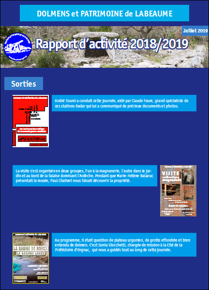 Couverture du rapport d'activité 2019