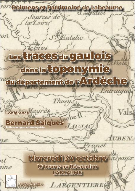 Les traces du gaulois dans la toponymie du département de l’Ardèche