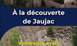 Affiche visite historique et géologique de Jaujac